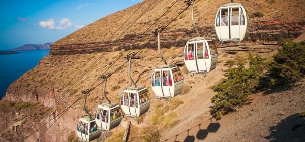 Ride Santorini Cable Car