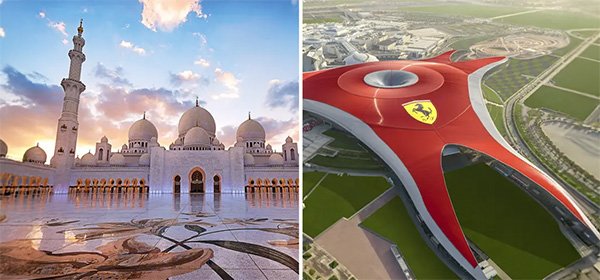 Grand Mosque + Ferrari Water World